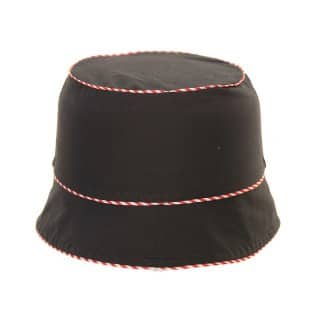 Bulk kids sailors cotton bucket hat with the plain black design