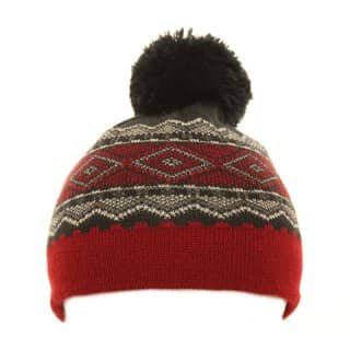 C552-Boys pattern bobble hat Wholesale bobble hat for boys featuring bright patterning