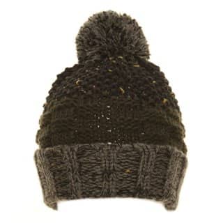 C554-Boys chunky knit bobble hat