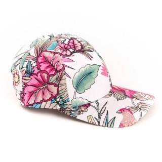 C574-Girls floral baseball cap Wholesale baseball cap featuring floral patterned design