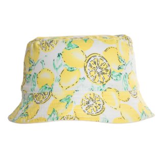 Wholesale girls lemon print bush hat