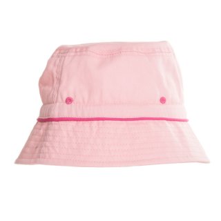 C622-Kids Unisex Plain Bush Hat Wholesale childrens unisex plain bush hat with pink colour scheme
