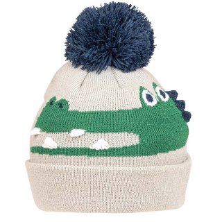 C665 - BOYS CROCODILE KNITTED BOBBLE HAT