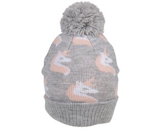 C706- GIRLS UNICORN PRINT BOBBLE HAT