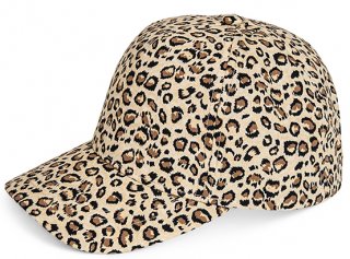 C717- GIRLS LEOPARD PRINT BASEBALL CAP