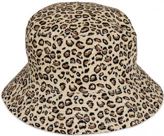 C724- GIRLS LEOPARD PRINT BUSH HAT