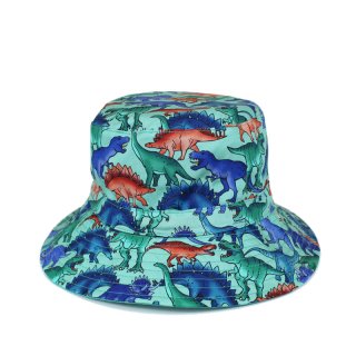 C761- BOYS SHARK/TIE DYE REVERSIBLE BUCKET HAT