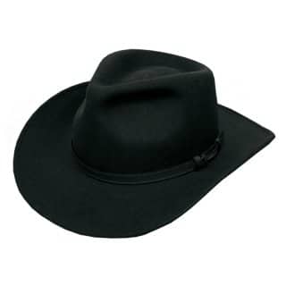 E14BK - BLACK WATERPROOF FELT FEDORA