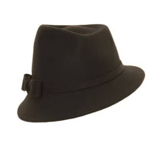 E39 - LADIES FELT TRILBY WITH BOW