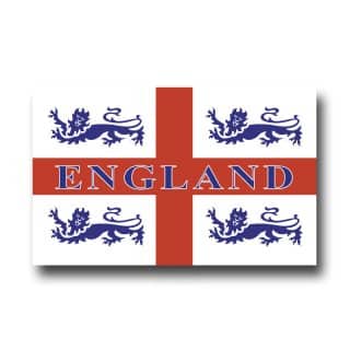 Wholesale england 4 lions car flag