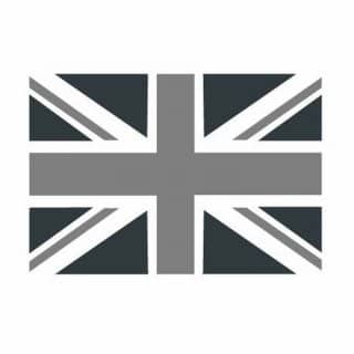 Wholesale grey union jack flag in 5' x 3'