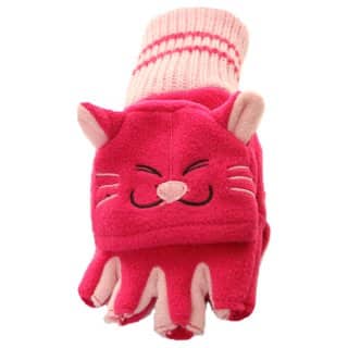 GC68-Childs novelty fleece shooter mitts Wholesale childrens novelty cats fleece shooter mitts