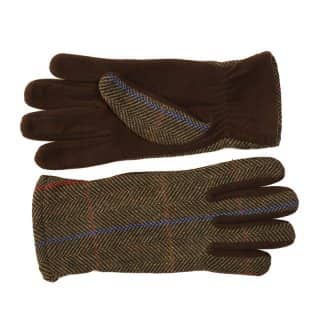 Wholesale ladies brown tweed gloves