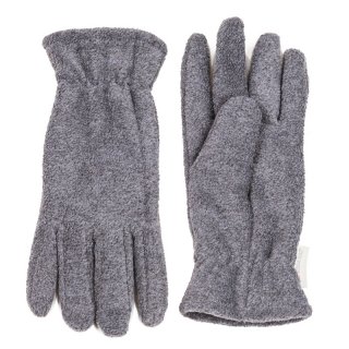 GL124-Fleece thinsulate glove with elastic cuff Wholesale fleece thinsulate glove with elastic cuff in light grey