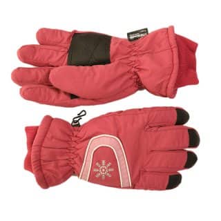 GL38-Womens thinsulate ski gloves with gripper Wholesale womens thinsulate ski gloves with gripper in dark pink