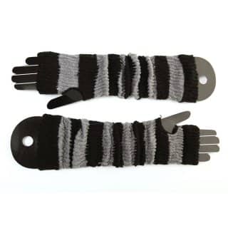 GL52 -WOMEN'S LONG KNITTED FINGERLESS GLOVES