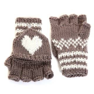 GL66 - LADIES CHUNKY KNIT SHOOTER MITTS