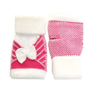 GL67 - LADIES FINGERLESS GLOVES WITH BOW