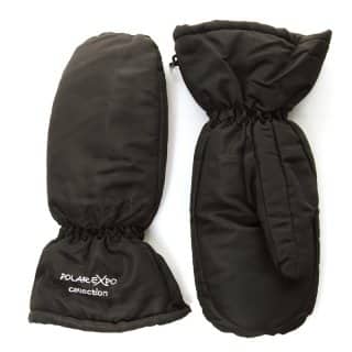 GM56 - MEN'S BLACK WATERPROOF SKI MITTS WITH WATERPROOF LINER