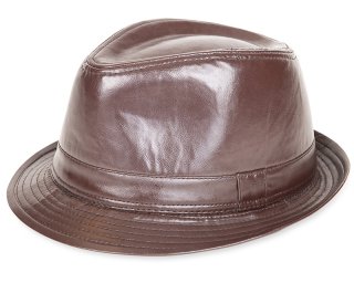 H156- PVC ADULTS UNISEX FASHION TRILBY