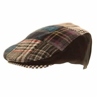 Wholesale mens patchwork flat cap