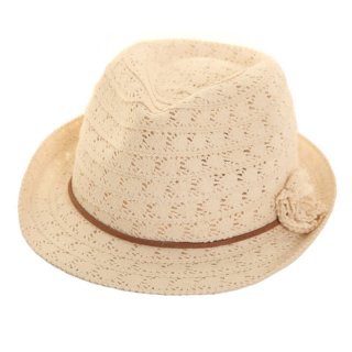 H28-Womens lace trilby Wholesale womens white lace trilby