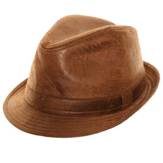 H29-Unisex work look trilby Wholesale unisex brown work look trilby