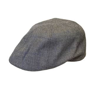 H61-Check shaped flat cap with preformed peak