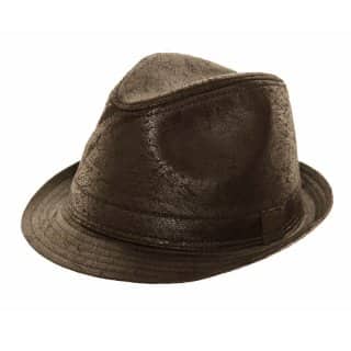 H89-Unisex vintage look black trilby