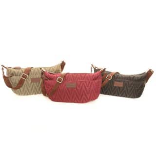 LB7-Pack of 3 zigzag cross body bag Wholesale pack of 3 zigzag cross body bag