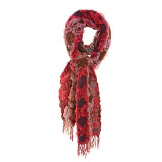 LS106 - LADIES MADDISON CRINKLE FLOWER SCARF