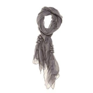 Wholesale grey bobble lightweight scarves