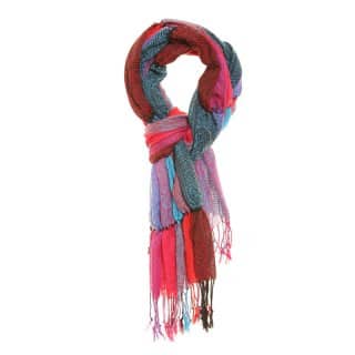 LS113 - LADIES JENNA PATCH PAISLEY SCARF