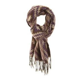 LS114 - LADIES BECCA DIAMOND PRINT SCARF