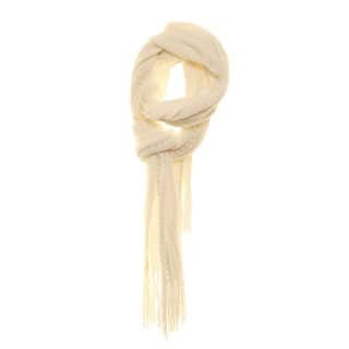 Wholesale ladies maxine white knitted lightweight scarf