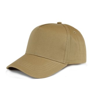 PB5P-BE- PK OF 12 5 PANEL BEIGE B.BALL CAP