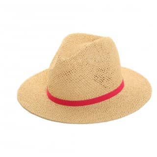 S193-Unisex straw fedora with slim band