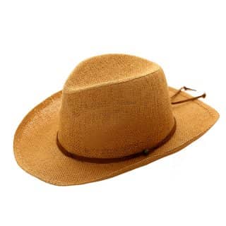 Wholesale unisex brown straw cowboy
