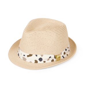 S502-LADIES STRAW TRILBY