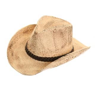 S96-Vintage look straw cowboy hat Wholesale vintage look straw cowboy hat