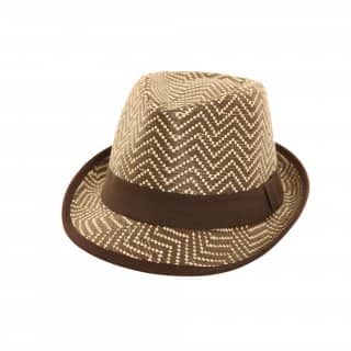 SC18 - BOYS 2-TONE STRAW TRILBY