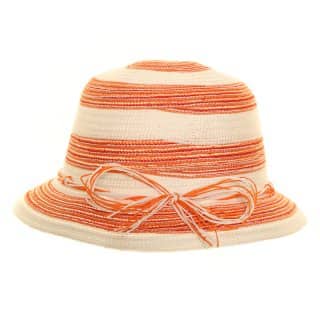 SC48-Girls multicoloured straw hat Wholesale girls red and white multicoloured straw hat