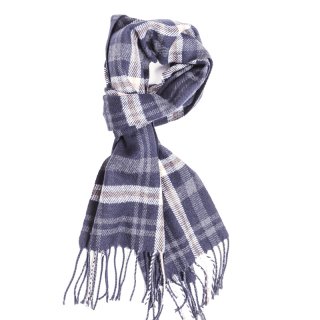 Scarf 97-Mens check scarf Wholesale navy mens check scarf