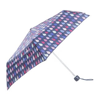 U88-Ladies telescopic umbrella Wholesale ladies telescopic umbrella with raindrop patterned design