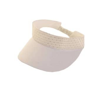 VISOR6 - LADIES VISOR WITH SILVER FLECK AND PADDED SWEATBAND