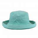 A120PS - PASTEL PK PLAIN TURN-UP BRIM ADJ SUN HAT