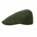 Wholesale mens flat cap with herringbone design in green