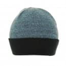 Wholesale mens ski hat with basic marl effect in light blue