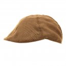 A1351S-MENS CORD FLAT CAP WITH H LOGO