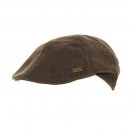 A1351S-MENS CORD FLAT CAP WITH H LOGO